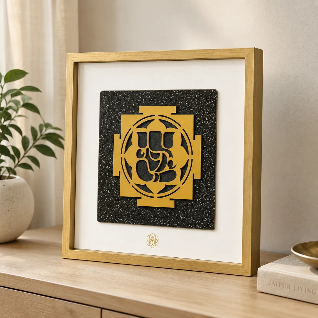 Pyrite wuth Ganesha  – Success & Prosperity