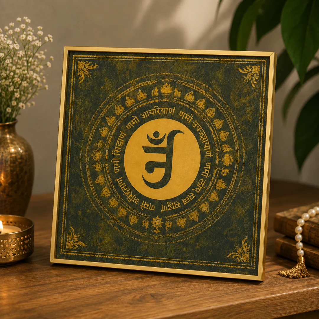 Namokar Mantra – Sacred Jain Prayer Art