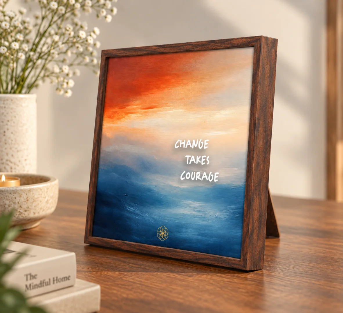 Change Takes Courage – Motivational Art