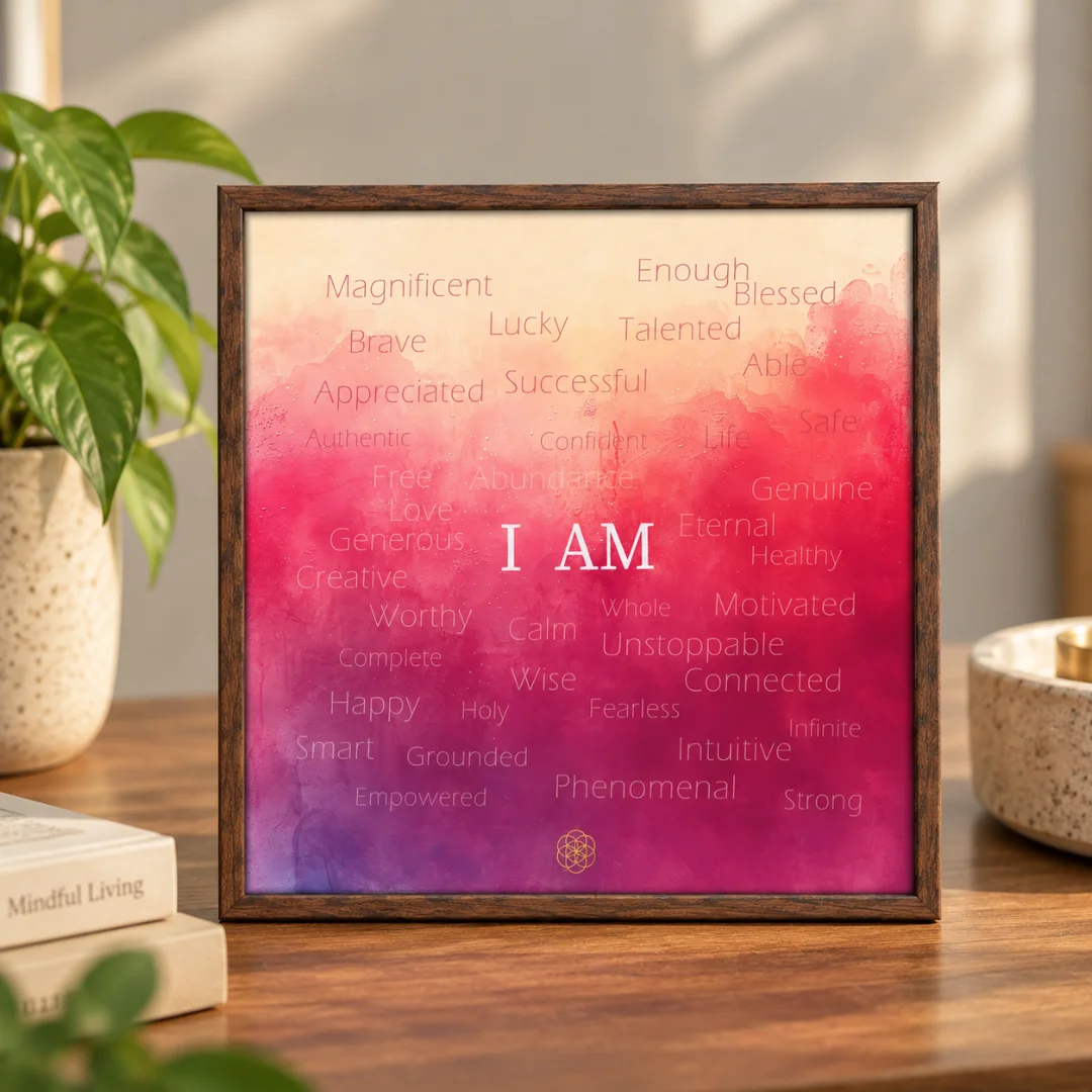 I AM – Positive Affirmation Art